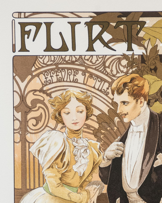 Mucha painting-flirt