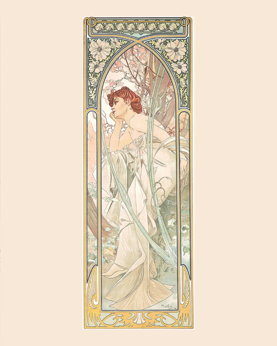 The Times of the Day: Evening Contemplation mucha 1899