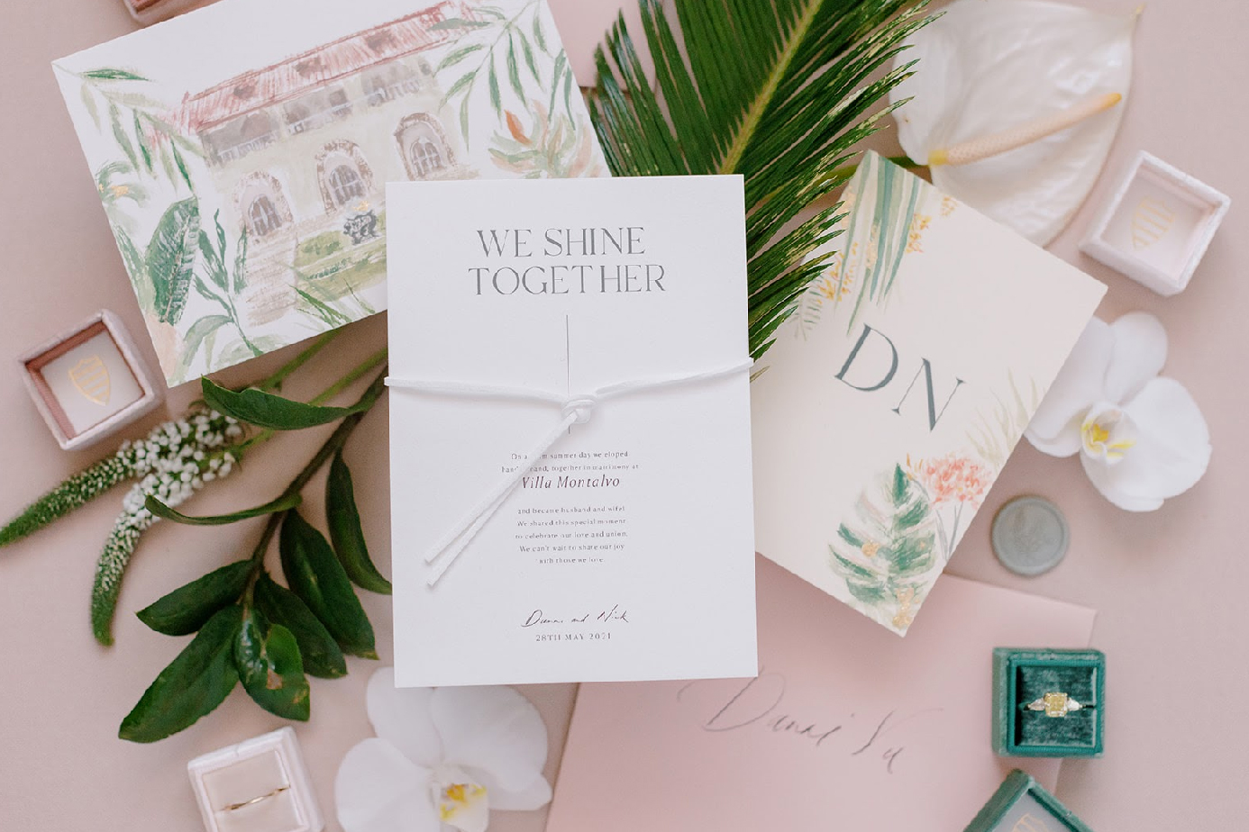 Lined Envelopes | Custom Venue Watercolor Liner