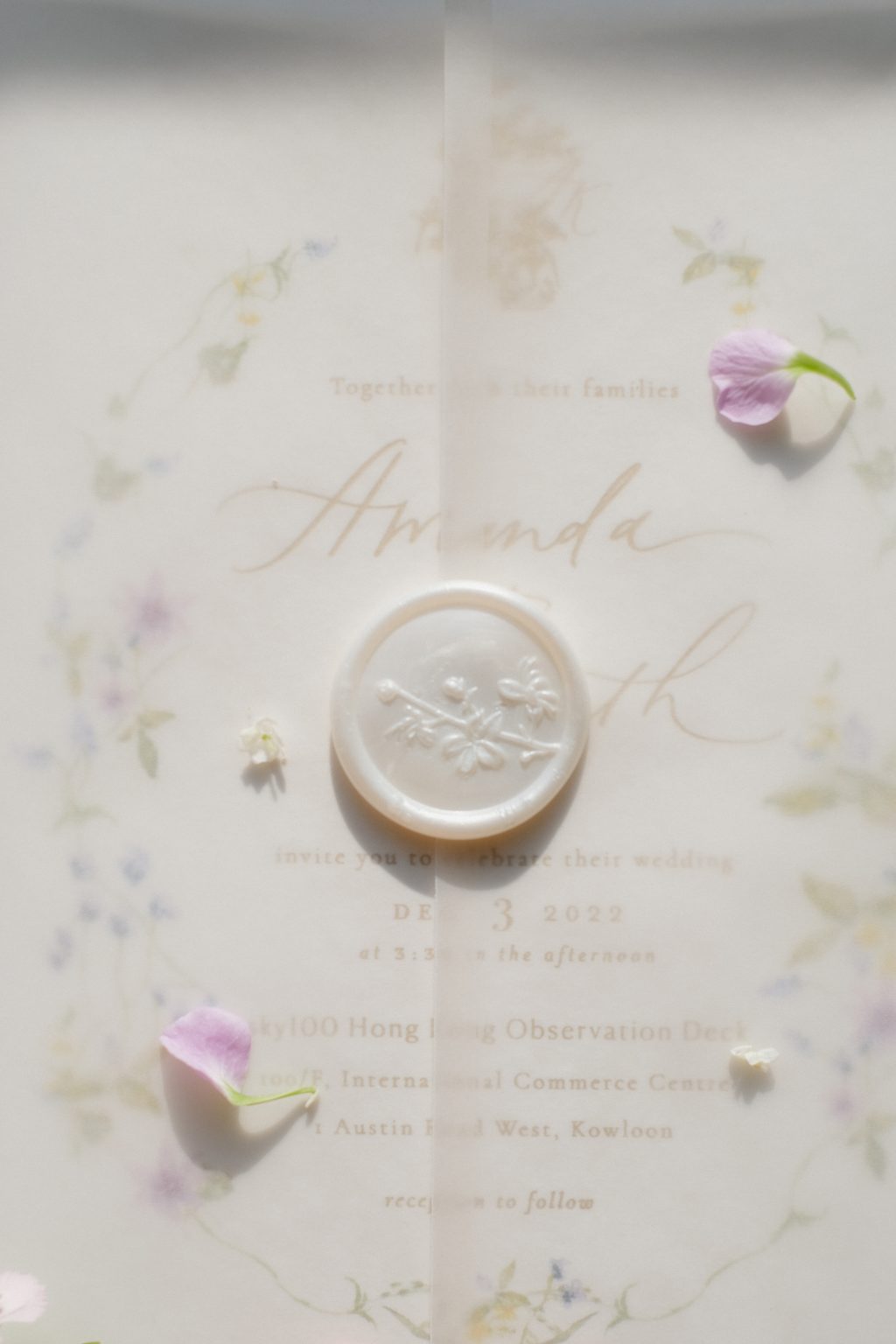 Plain Vellum Wrap with Wax Seal