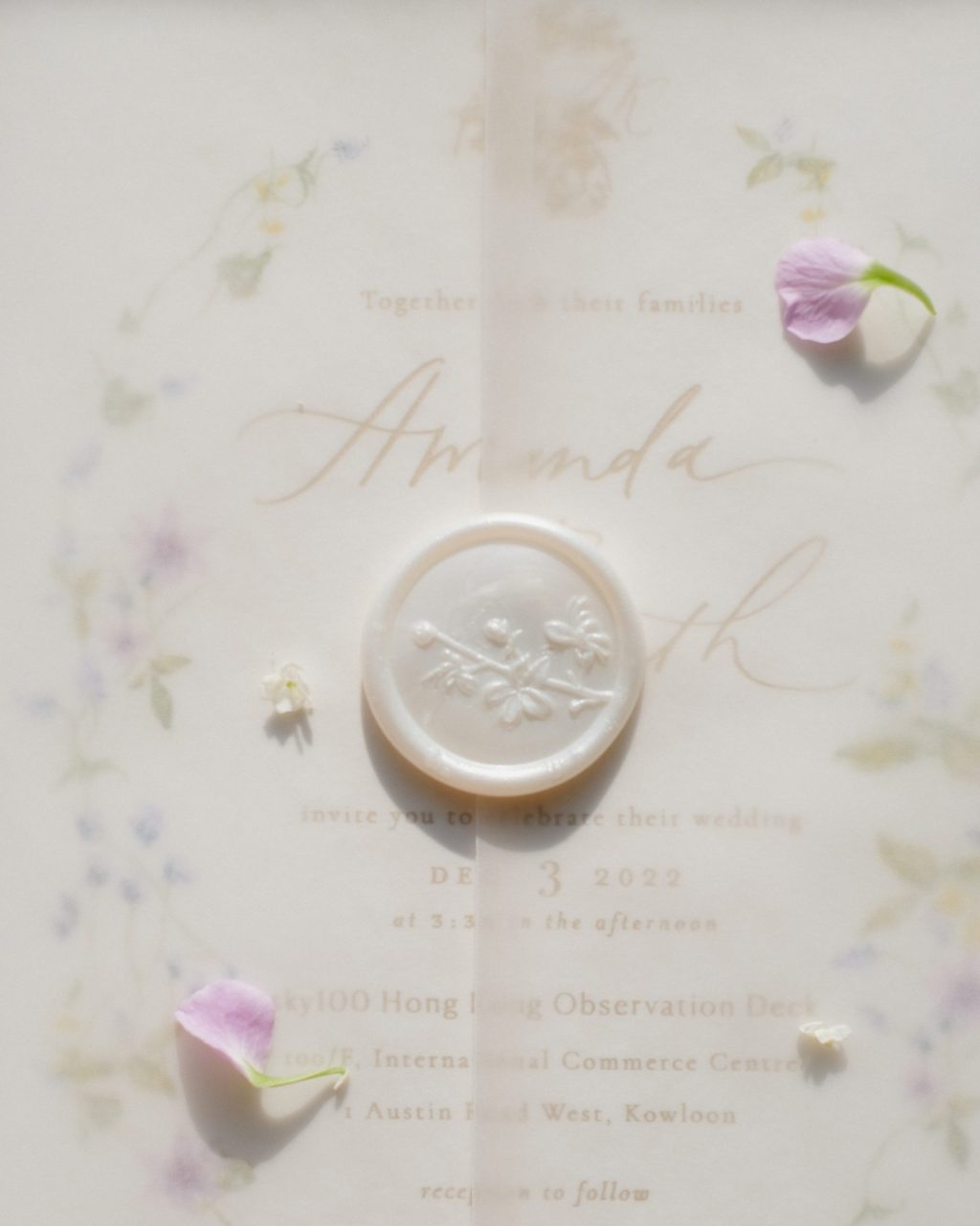 Plain Vellum Wrap with Wax Seal