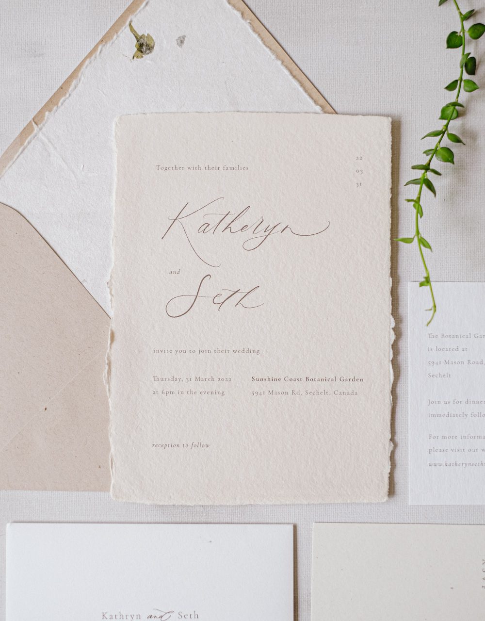 06 Handmade Paper Invitation