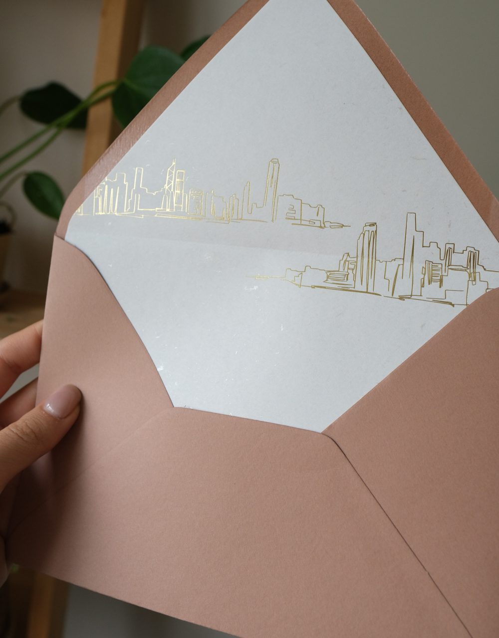 City Skyline Envelope Liner