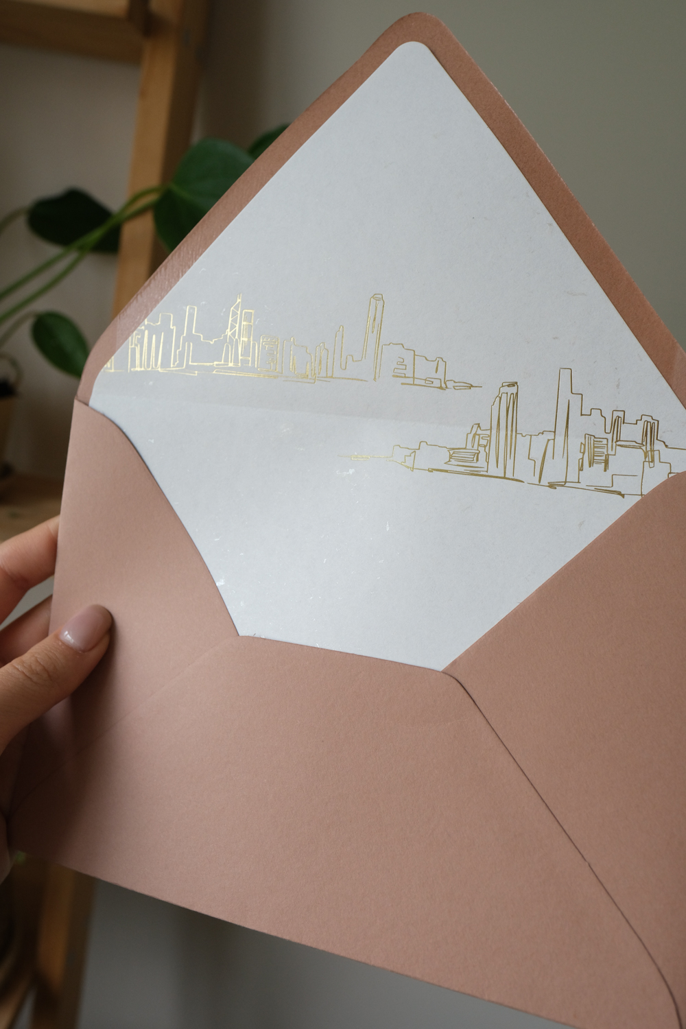 City Skyline Envelope Liner