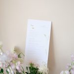 Long Card Wedding Menu