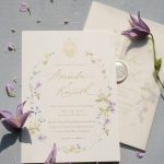 05 Lilac Florals Invitation